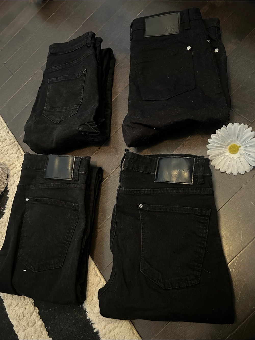 Bundle of 4 Zara Men's Jeans - Classic Slim Fit